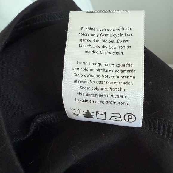 Modcloth Black Mini Dress with Red Trim and Bow - Picture 12 of 13